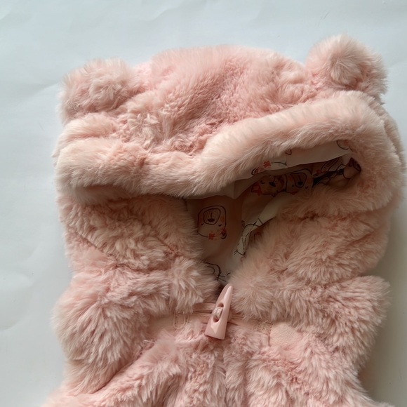Catherine Malandrino Mini Pink Baby Fur Vest 3-6M - Picture 2 of 11